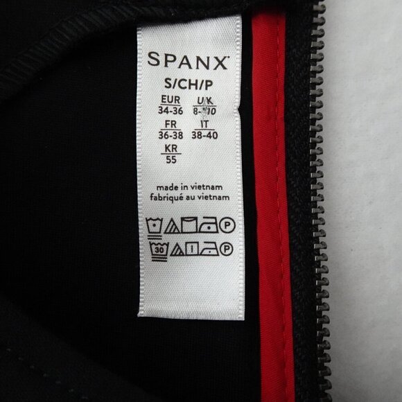 Spanx Perfect Fit & Flare Dress Women's Size S Black Stretch - Picture 8 of 11